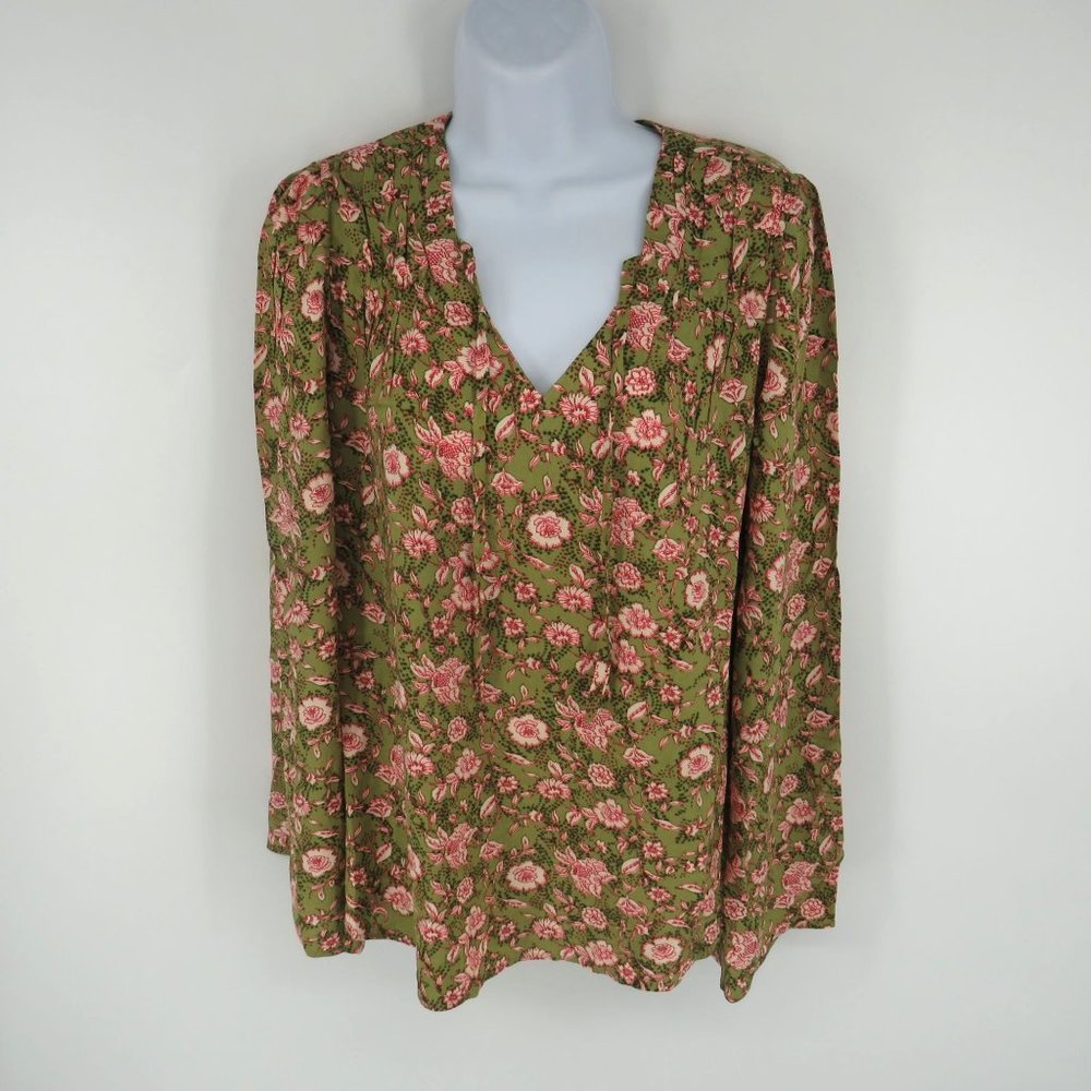 Jessica Simpson Leslie Boho Botanical Dots XS Top Shirt NWT 69.50